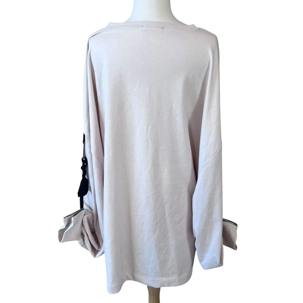 Zara Oversized Tie Sleeve Lagenlook Sweatshirt